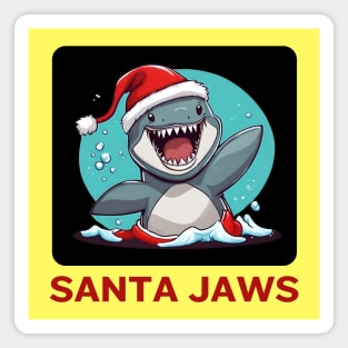 Santa Jaws | Santa Claus Pun Magnet